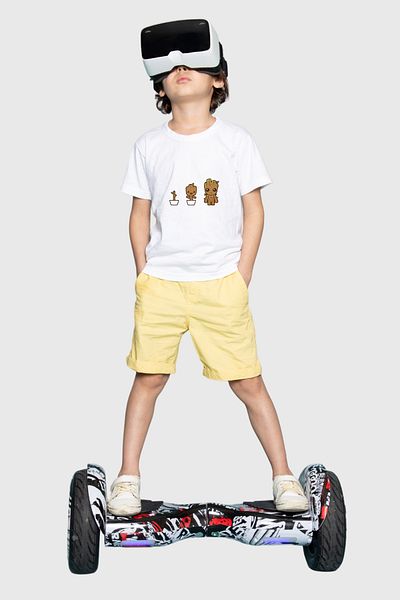 herotasarım Tricou pentru copii cu mânecă scurtă Groot - BLL4674