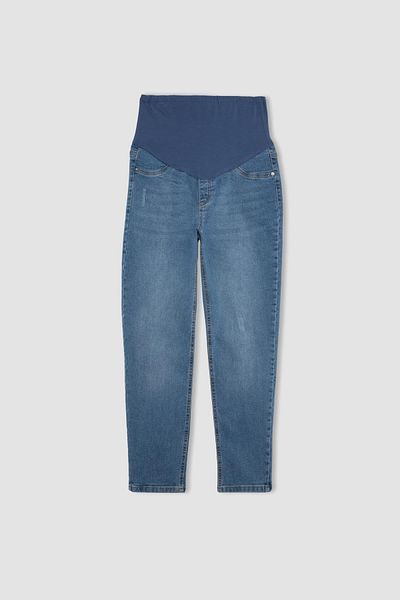 DeFacto Boyfriend-Umstandshose mit Rissen, hoher Taille und geradem Bein, lange Hose X2069AZ24SP
