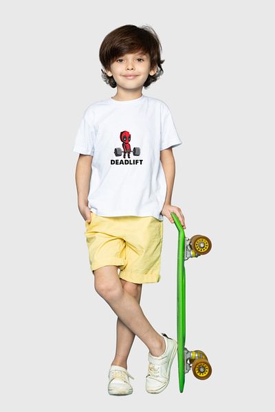 herotasarım Tricou pentru copii Deadlift cu mânecă scurtă - bll4525