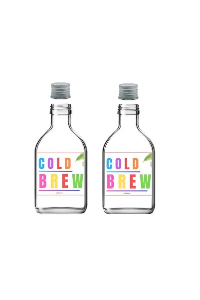 Juniberry 2 Adet Çok Amaçlı Yassı Boş Cam Soğuk Kahve Şişesi 200ml Cold Brew ...
