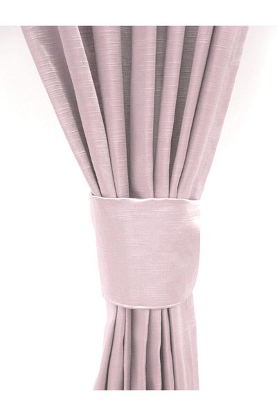 Premier Home Satin Background Curtain 140x260 Powder