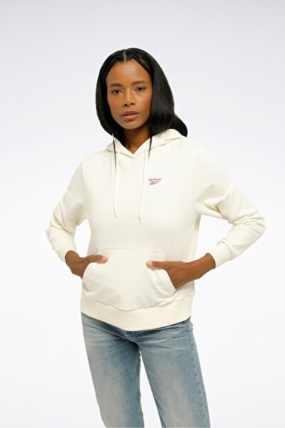 Reebok Ri Sl French Terry Hoodie Ecru Women's Sweatshirt