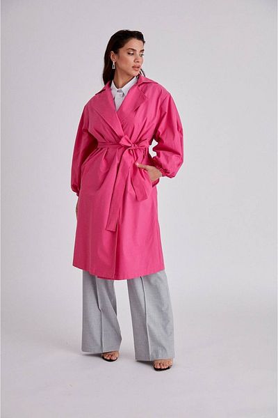 Suzi butik TRENCH FUCHIA OVERSIZE DAMĂ MÂNECĂ BALON