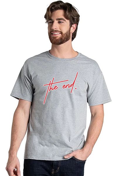Pink Sky T-shirt The End Printed