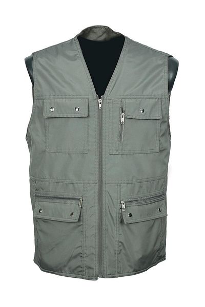 BYBEYEMS GİYİM Summer Fabric Vest with Multiple Pockets