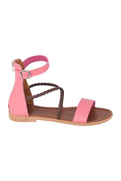 Moosefield Genuine Leather Fuchsia Women's Sandals