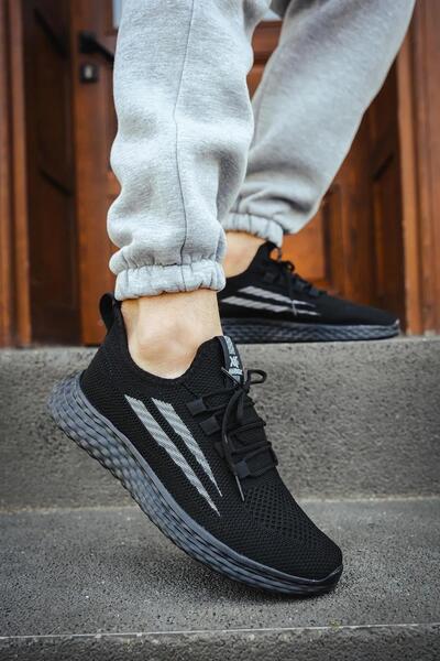 Ayakkabı Vakti Сірі трикотажні жіночі спортивні кросівки