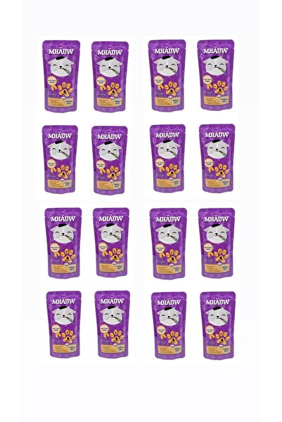 TAİL PAWS 16 Paket Mhauw Kediler İçin Yürekli Çorba 80 Gr
