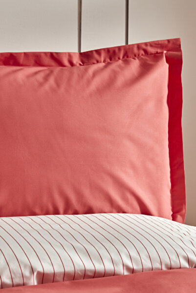 Karaca Home Cool Touch Stripe King Kişilik Nevresim Takımı Kırmızı