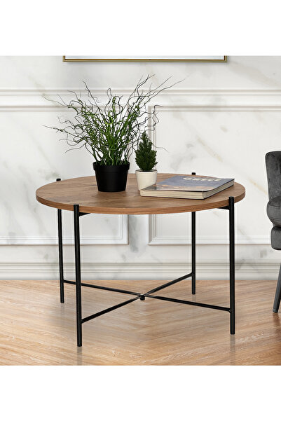 Weblonya Orta Sehpa Yuvarlak Yan Sehpa Ofis Sehpası Mobilya 5187