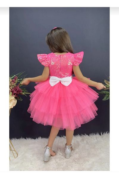 Esterella FLUFFY DRESS / CROWNED BIRTHDAY PARTY GOWN DRESS / TULLE FLUFFY COSTUME