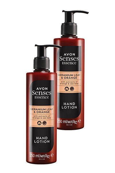AVON Senses Essence Sardunya Yaprağı ve Partakal Kokulu El Kremi 250 Ml. İkili Set