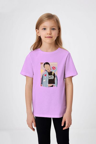 ADABEBEK Tricou drăguț pentru fetiță cu model pentru fetiță