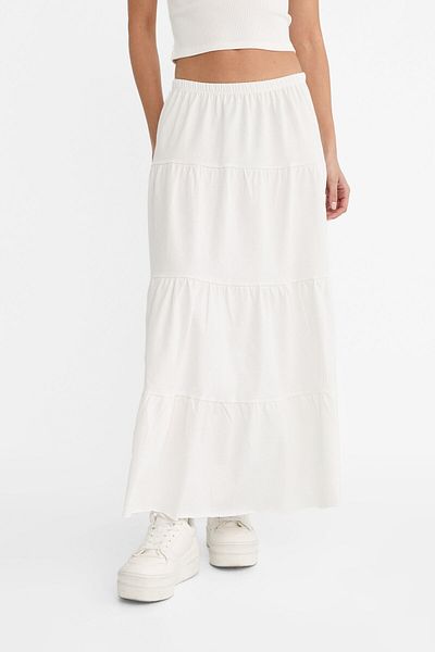 Stradivarius Long flowing boho skirt