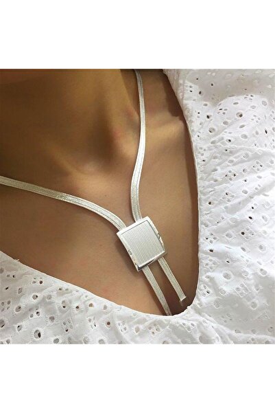 bestmysilver Kadın Gümüş Trabzon Hasır 3 Sıra Gerdanlık