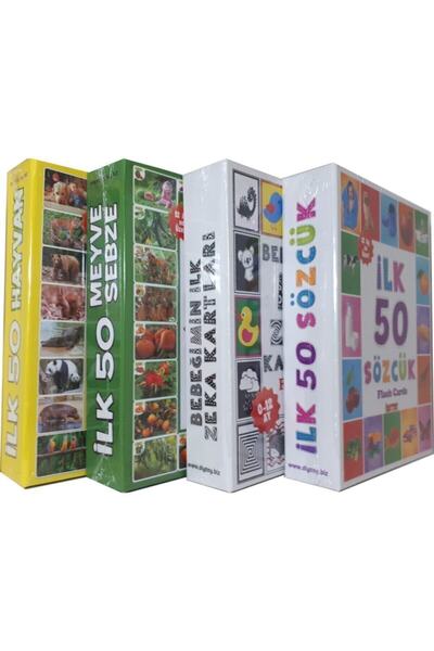 Mashotrend 4-Piece Training Set First 50 Words + First 50 Animals + First 50 ...