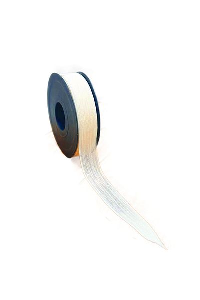 Eminonutoptanci Λινό κορδέλα Nopel 2,5 cm - 20 μέτρα κρέμα