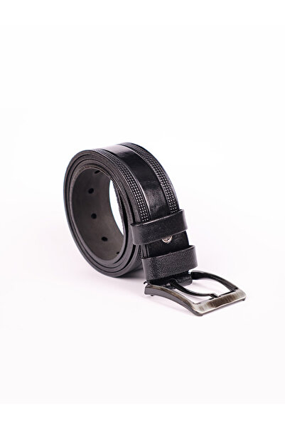 Home 100% Buffalo Leather Patent Leather Black Men's Belt Genuine Leather 3cm