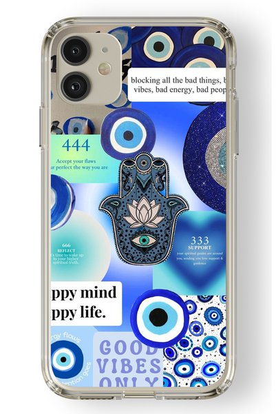 Multitronic iPhone 11 Compatible Happy Mind Design Printed Transparent Case
