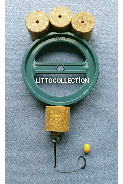 LittoCollection Kasnaklı ( 4 Adet Küspe ) Sazan Rig Takımı ( Sarı Boncuklu )