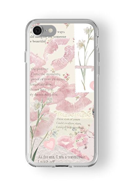 Multitronic حافظة شفافة مطبوعة بتصميم ألوان مائية متوافقة مع هاتف Iphone 7 Pl...