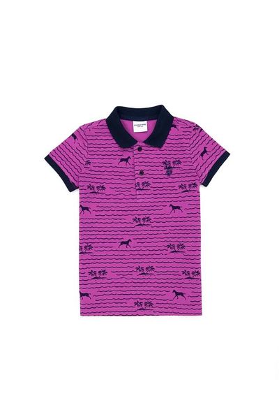 U.S. Polo Assn. Μπλουζάκι για αγόρι με λαιμόκοψη Navy Blue Polo