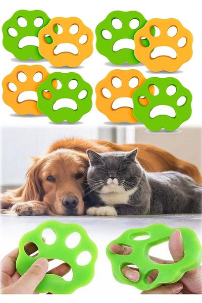 Petkit 8 Pieces Paw Shaped Hair Collector - Hair Collection Products - Pet Hair Collection 8 Pieces