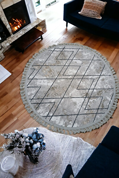 Altun CARPET JEL KAYMAZ GİRİ MERİNOS HALI YUVARLAK