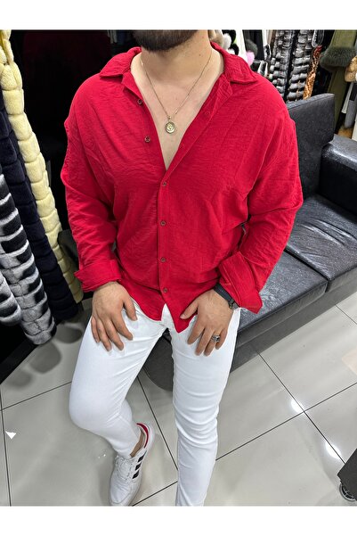 oneoff COPY - Men's Summer Charcoal Black Textured Aerobin Oversize Shirt