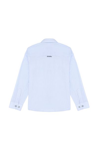U.S. Polo Assn. Тениска US Polo Assn.Boys - светло синя, дълъг ръкав, базов модел CEDCOLORKIDS023Y