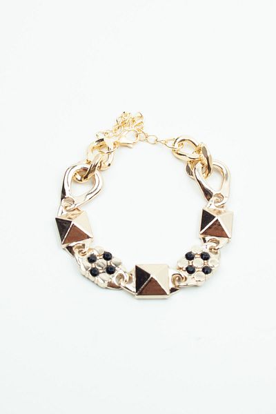 Pridza Pyramid Detail Bronze Bracelet