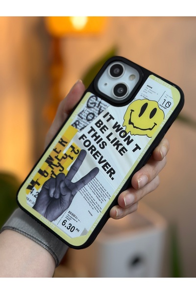 Go Aksesuar حافظة موديل Forever مع مرآة متوافقة مع هاتف Iphone 13 - 14 - 15