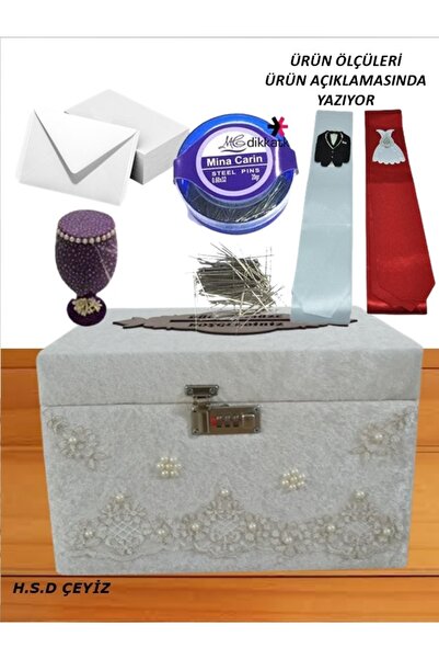Sandık Dünyası Takı Sandığı Sünnet Nişan Düğün Şifreli Çeyiz Sandık 0510