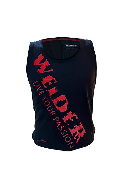 Weider Training Undershirt Limited Edition 2024 Navy Tank Top - Red With WEIDER Text