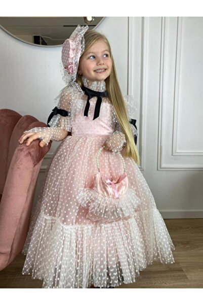 DEHRE Kız Çocuk Doğum Günü Elbisesi-Kız çocuk elbise-kostüm elbise-tül elbise...