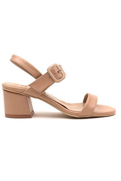 bescobel Dámské sandály Sonya Nut Colorful Buckle Detailed