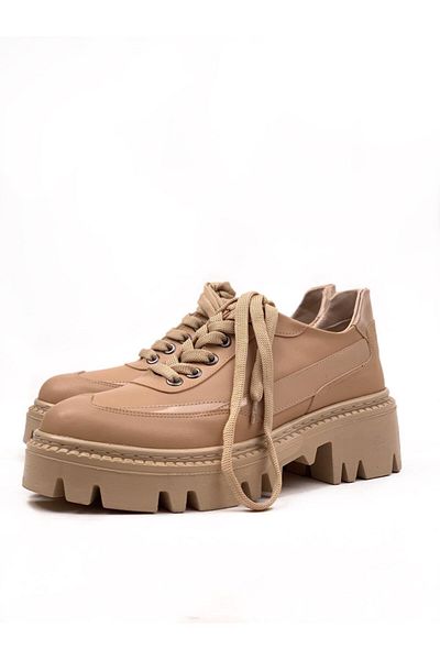 bescobel Women's Nut Aklen Daily Walking Leofer Loafer Shoes-710