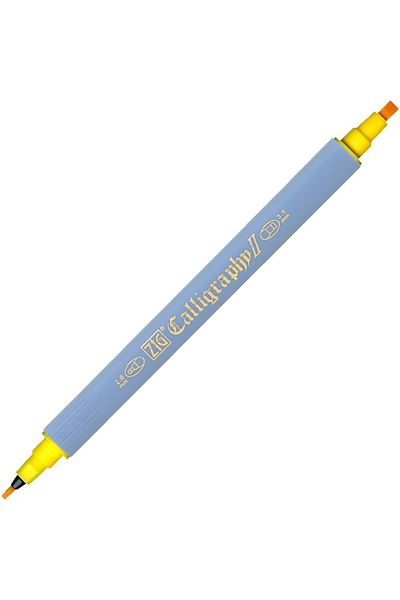 Zig Double Ended Calligraphy Pen - 2mm + 3.5mm Tc-3100 050 Yellow