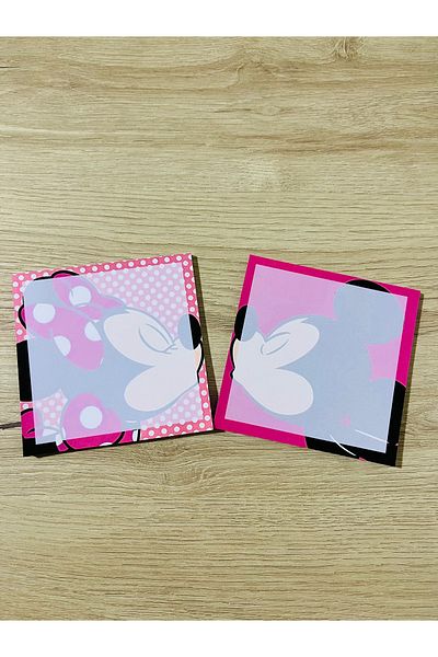 Cuppy Box Mickey And Minnie Memo Pad 2 Pieces Total 60 Sheets
