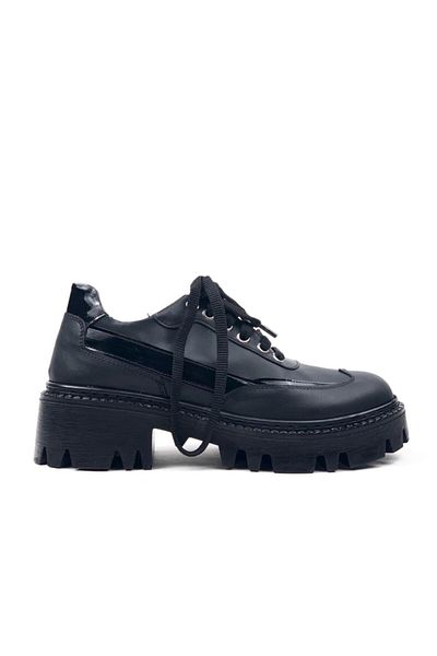 bescobel Women's Black Aklen Daily Walking Leofer Loafer Shoes-710