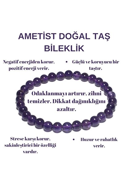 DOĞAL TAŞ CENNETİ سوار من حجر الجمشت الطبيعي المعتمد 6 ملم