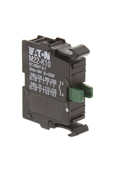 Eaton M22-K10 Yardımcı Kontak, IP20, 230V 6Amper,