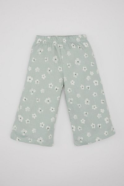 DeFacto Baby Girl Floral Long Sleeve T-shirt Pants Headband 3-Piece Set C2154a524sp