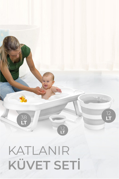 Babylike Katlanır Çocuk Küveti, Kova Ve Maşrapa Seti