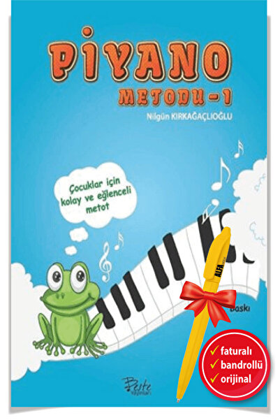 Beste Yayınları Alfa Kalem + Piyano Metodu 1 Çocuklar İçin Kolay Eğlenceli/Fa...
