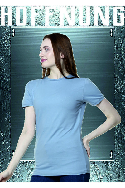 HOFFNUNG Μπλουζάκι Unisex Slim Fit Crew Neck - 100% βαμβάκι, χωρίς στάμπα