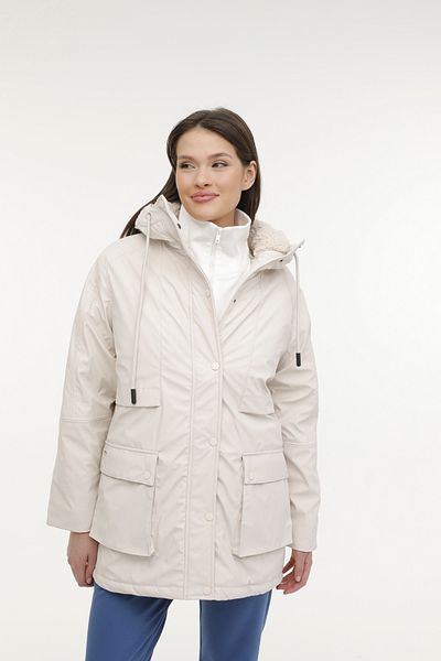 lumberjack W-Ct2050 Alice Coat 2Pr Beige Women's Long Coat