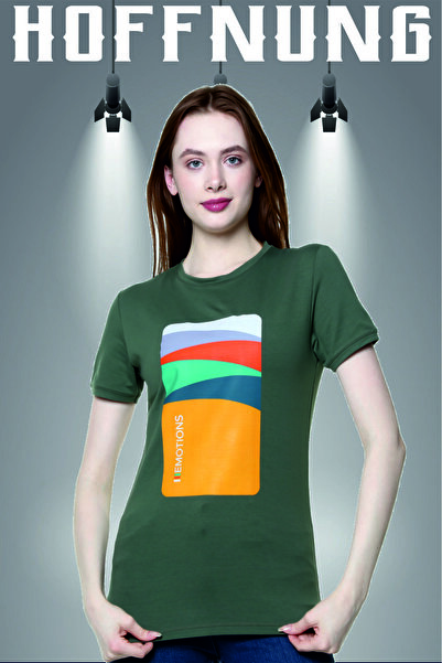 HOFFNUNG Μπλουζάκι Mobile Emotions Ψηφιακή εκτύπωση 100% βαμβακερό λεπτή εφαρμογή Slim Fit Crew λαιμόκοψη κοντομάνικο μπλουζάκι