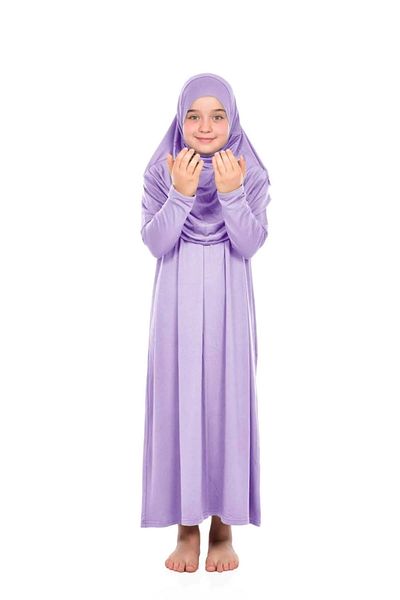ZAHRANUR HİJAB CHILDREN'S PRAYER DRESS (CHILDREN'S PRAYER AND PRAYER DRESS)