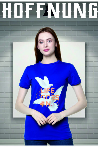HOFFNUNG Μπλουζάκι Peace Dove Digital Printed - 100% βαμβάκι, λεπτή εφαρμογή, λαιμόκοψη